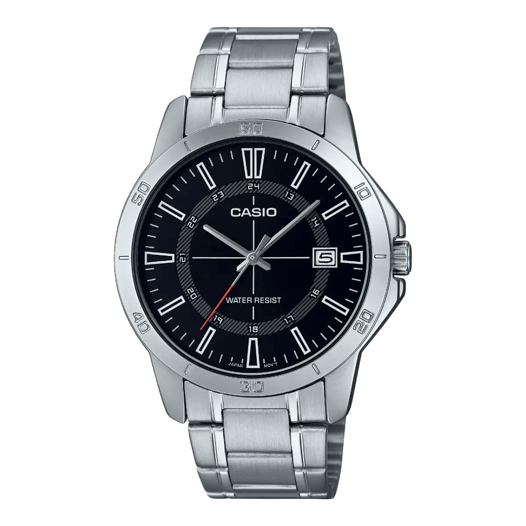 Casio MTP - V004D - 1CUDF Men’s Stainless Steel Watch – Black Dial - VERSE - 