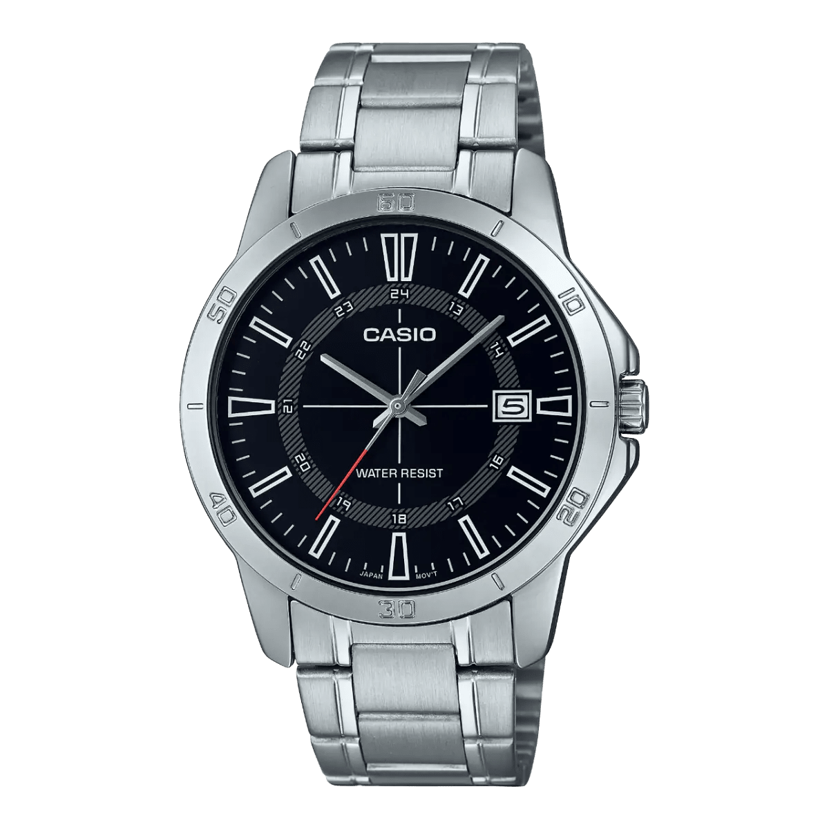 Casio MTP - V004D - 1CUDF Men’s Stainless Steel Watch – Black Dial - VERSE - 