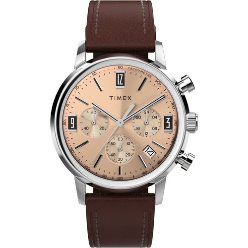 Timex Marlin TW2W51400UJ Men’s Rose Gold Round Dial 40mm Analog Watch| Timex Marlin TW2W51400UJ - VERSE - 