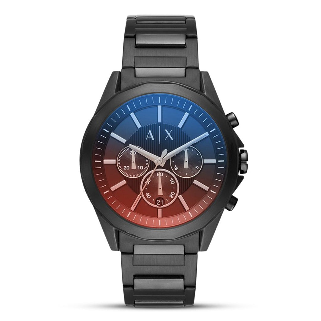 Armani Exchange Drexler Chronograph Black Dial Black Stainless Steel Men's Watch | Armani Exchange AX2615 - VERSE -