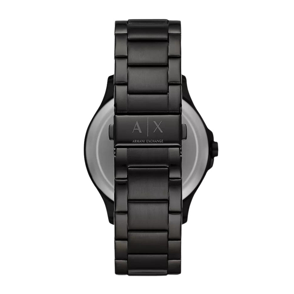 Armani Exchange Hampton Three-Hand Date Black Dial Black Stainless Steel Men's Watch | Armani Exchange AX2413 - VERSE -