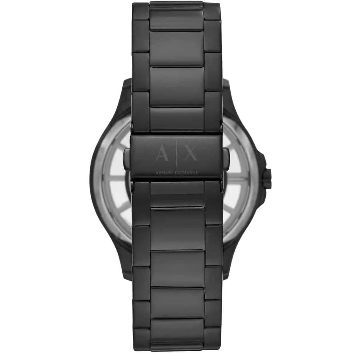 Armani Exchange Hampton Three-Hand Date Triple Black Textured Dial Black Stainless Steel Men's Watch | Armani Exchange AX2407 - VERSE -
