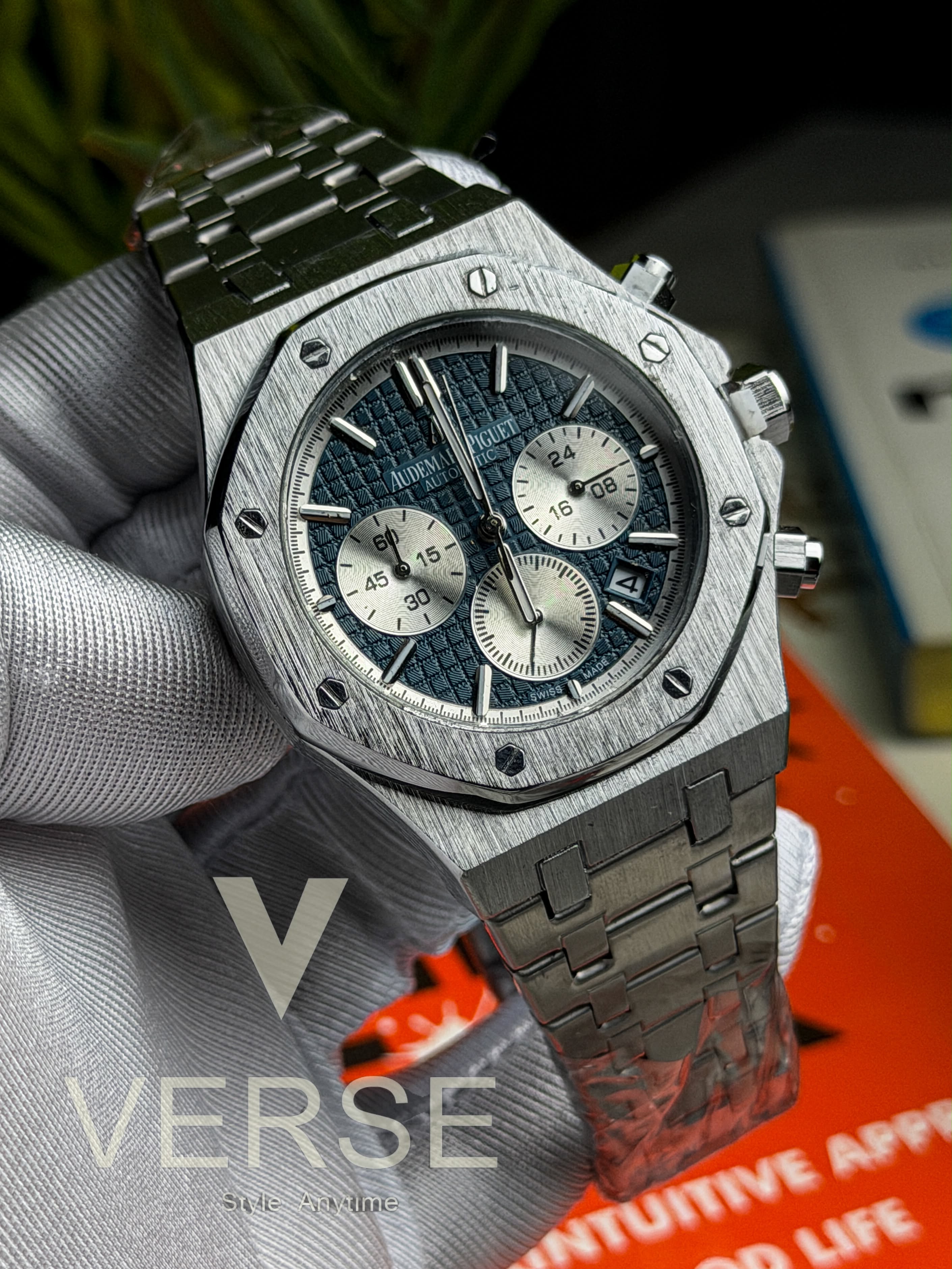 Audemars Piguet Royal Oak Chronograph | Storm Blue Reverse Panda Dial - ( Double A) - VERSE -