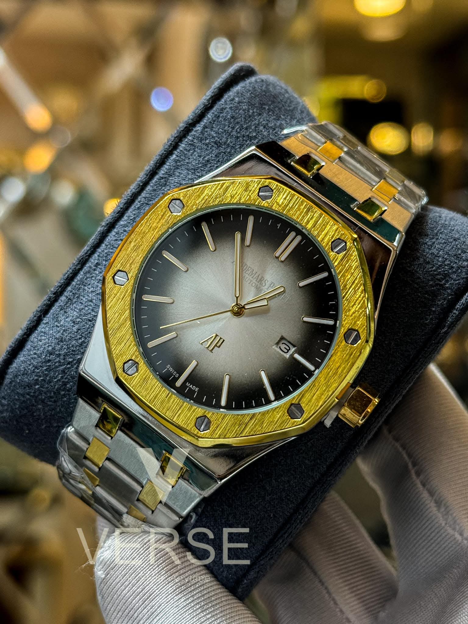 Audemars Piguet Royal Oak Non - Chrono | Two - Tone Fumé Slate - Grey Dial - Quartz ( Double A ) - VERSE - 