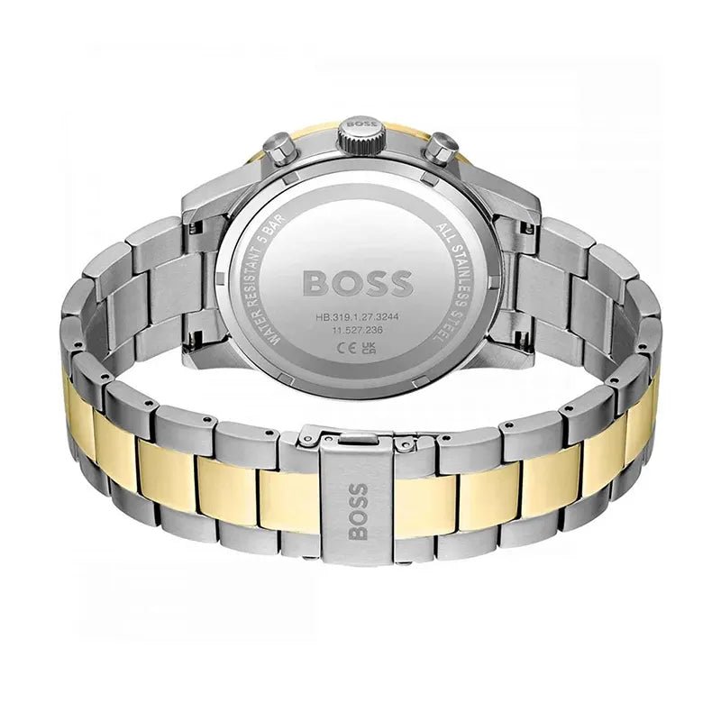 BOSS Allure Chronograph Blue Dial Two-Tone Stainless Steel Men's Watch | BOSS 1514163 - VERSE -