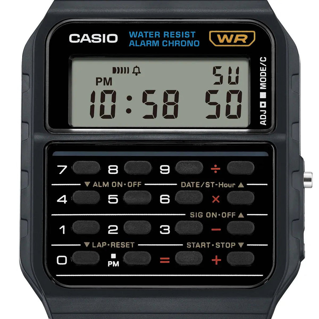 Casio CA-53W-1Z Black Calculator Digital Men's Watch | Casio CA-53W-1Z - VERSE -