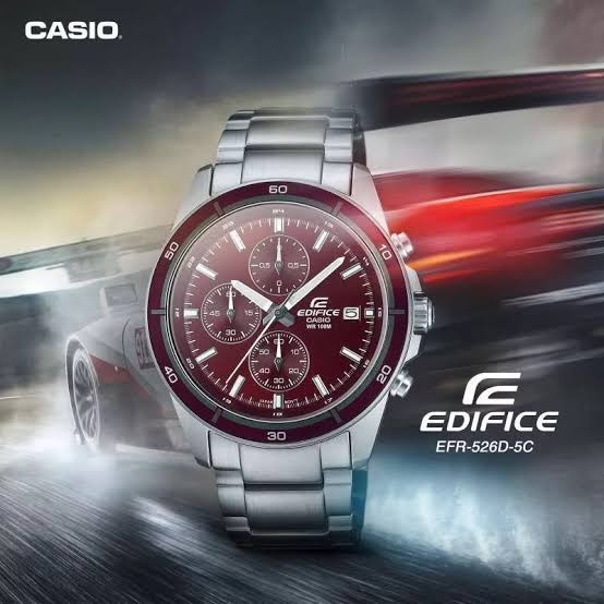 Casio Edifice EFR-526D-5CVUDF "Red Burst" Chronograph Men's Watch | Casio EFR-526D-5CVUDF - VERSE -