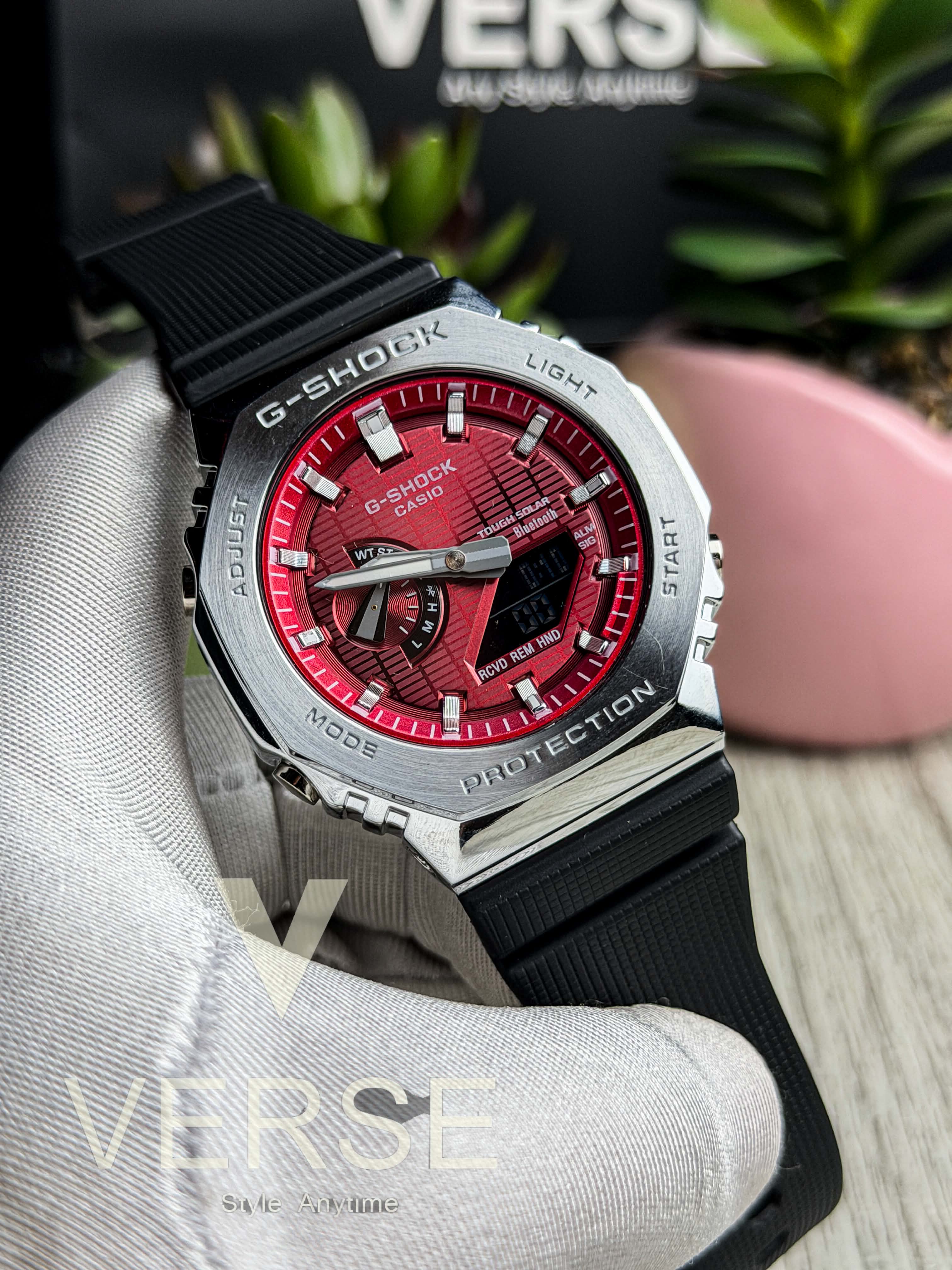 Casio G - Shock GBM - 2100A | Crimson Red Dial - ( Triple A ) - VERSE - 