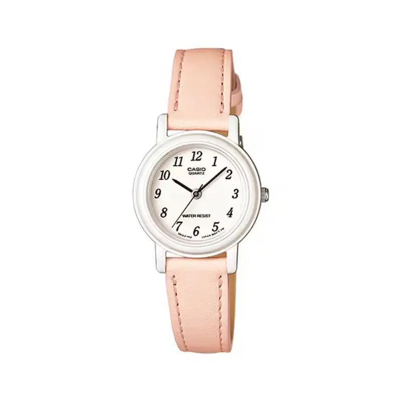 Casio LQ - 139L - 4B2DF White Dial Pastel Pink Leather Women's Watch | Casio LQ - 139L - 4B2DF - VERSE - 