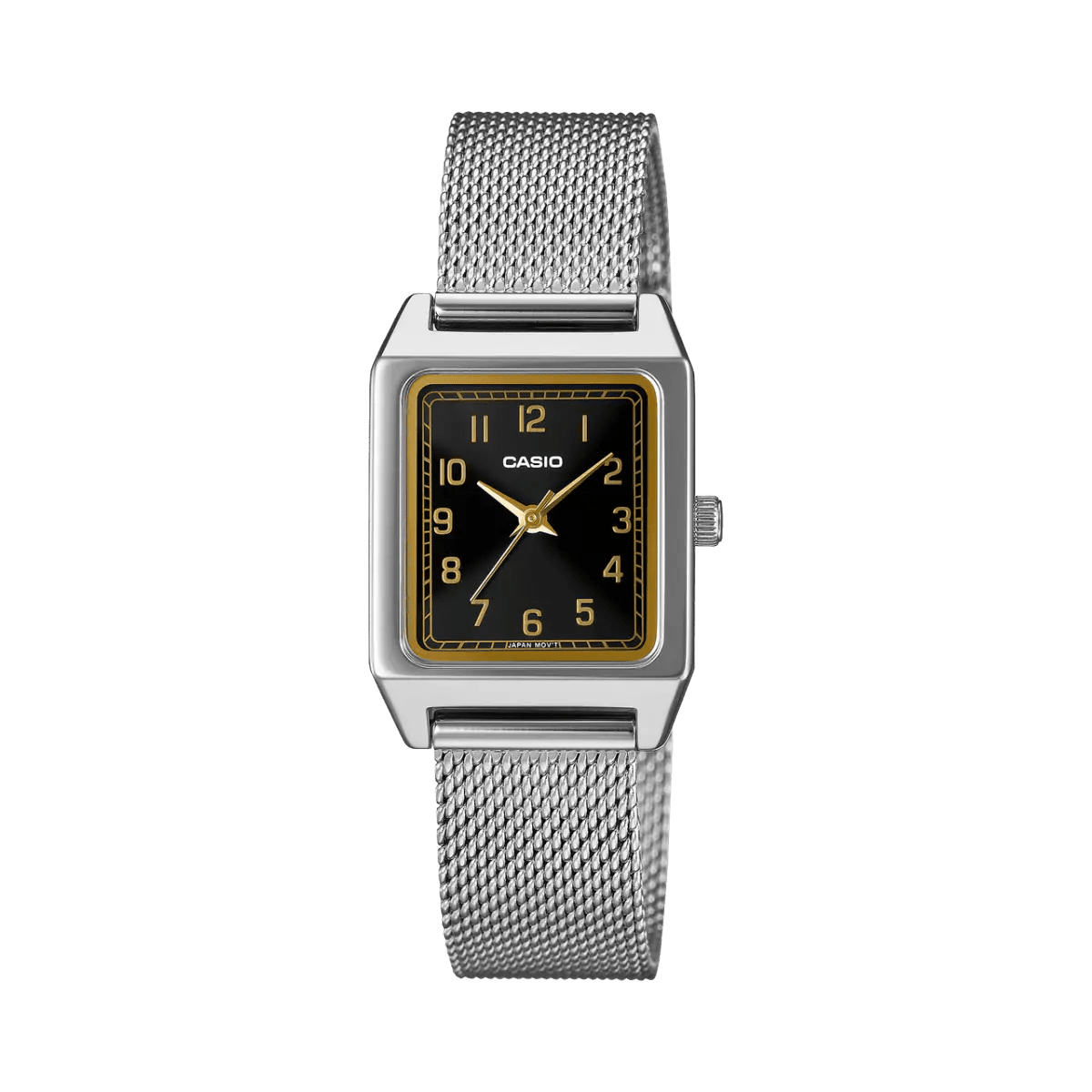 Casio LTP-B150M-1B Black Dial Stainless Steel Mesh Strap Women's Watch | Casio LTP-B150M-1B - VERSE -