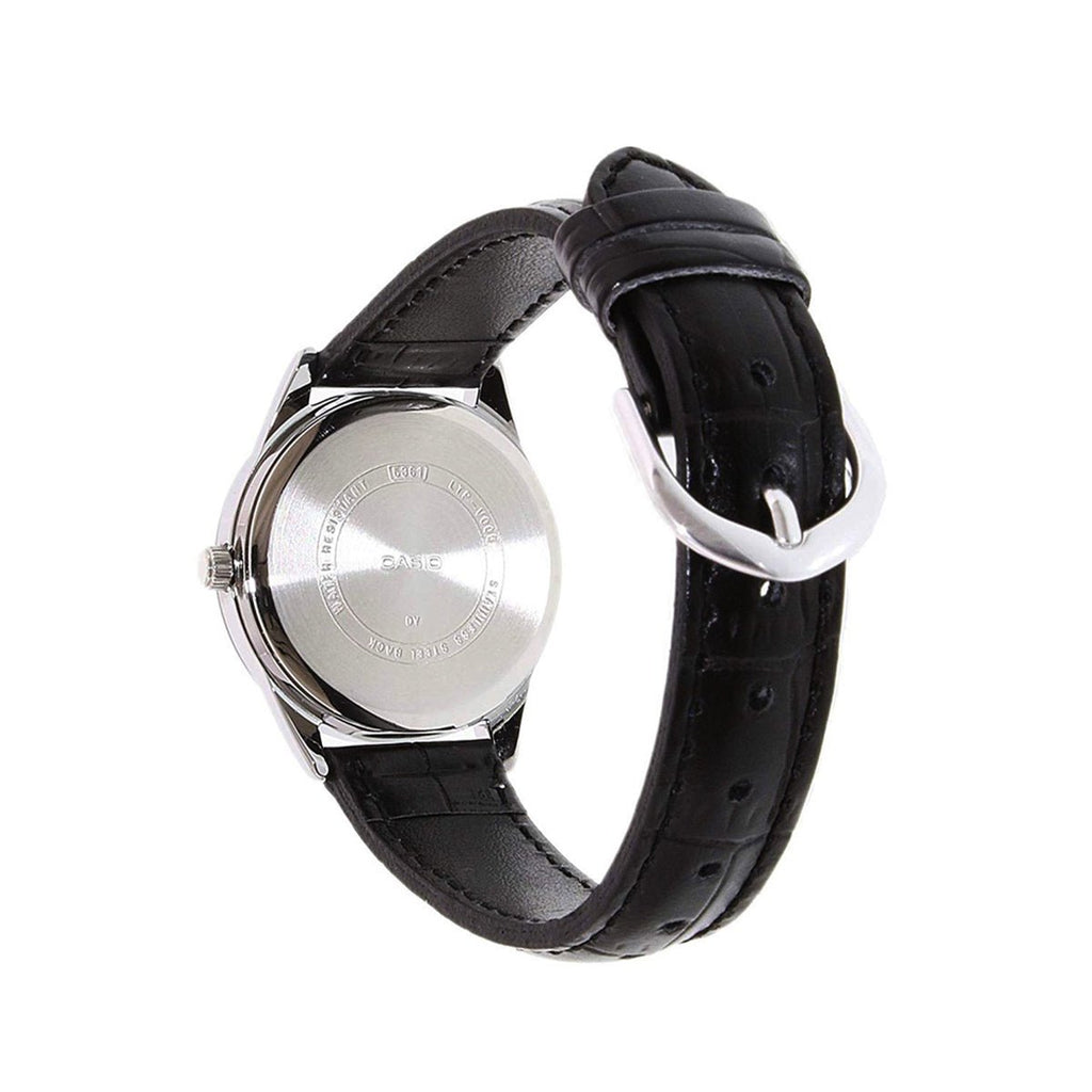 Casio LTP - V004L - 7AUDF White Dial Black Leather Women’s Watch | Casio LTP - V004L - 7AUDF - VERSE - 