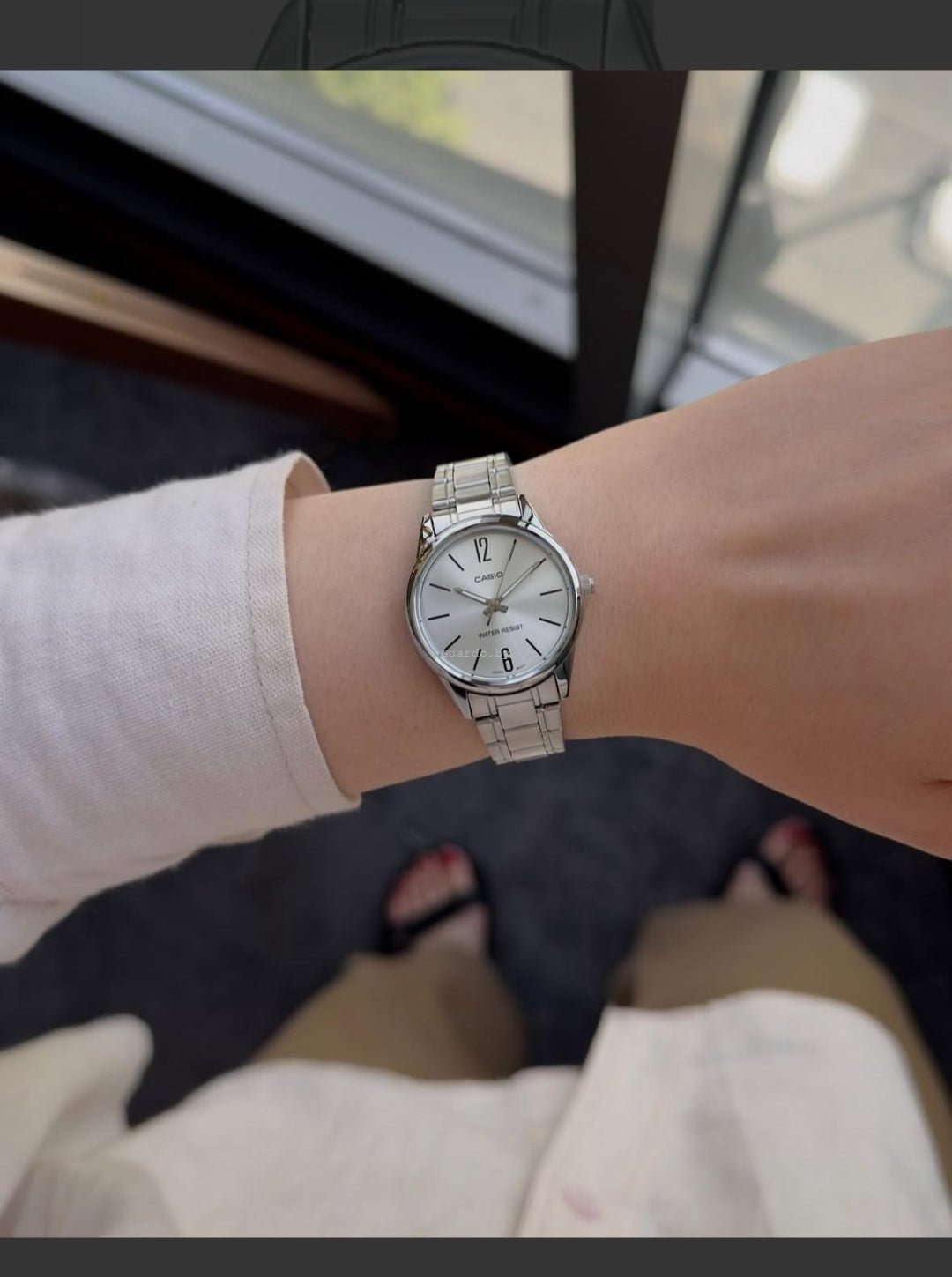 Casio LTP - V005D - 7BUDF Silver Dial Stainless Steel Women’s Watch | Casio LTP - V005D - 7BUDF - VERSE - 