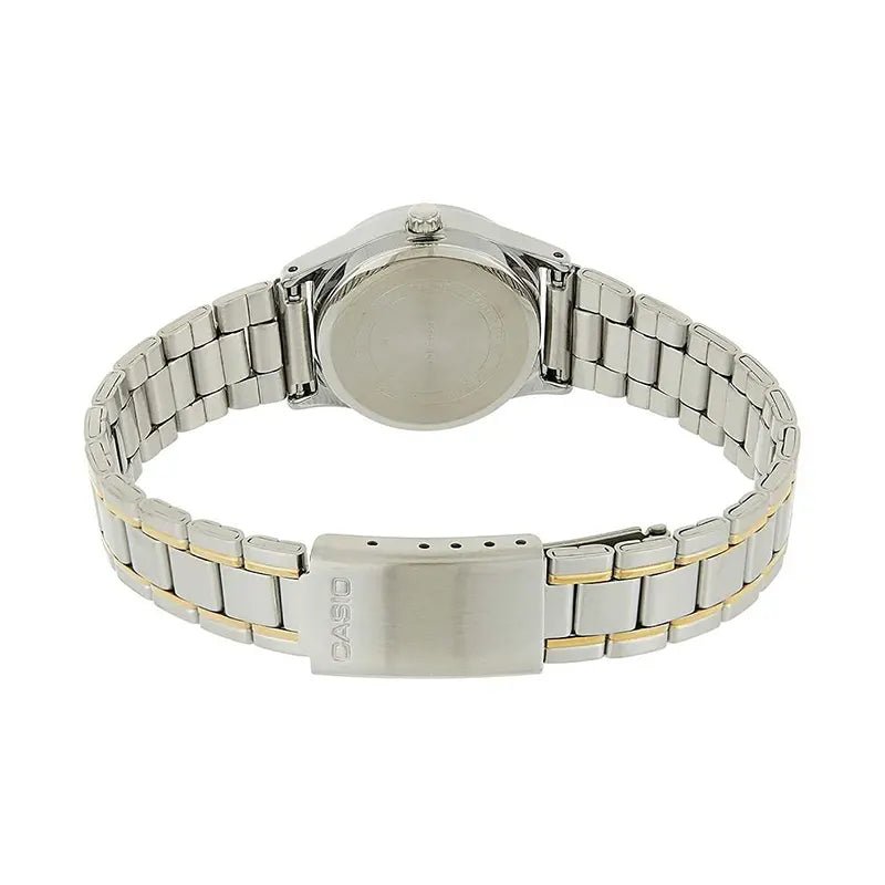 Casio LTP-V006SG-9BUDF Champagne Dial Two-Tone Stainless Steel Women's Watch | Casio LTP-V006SG-9BUDF - VERSE -