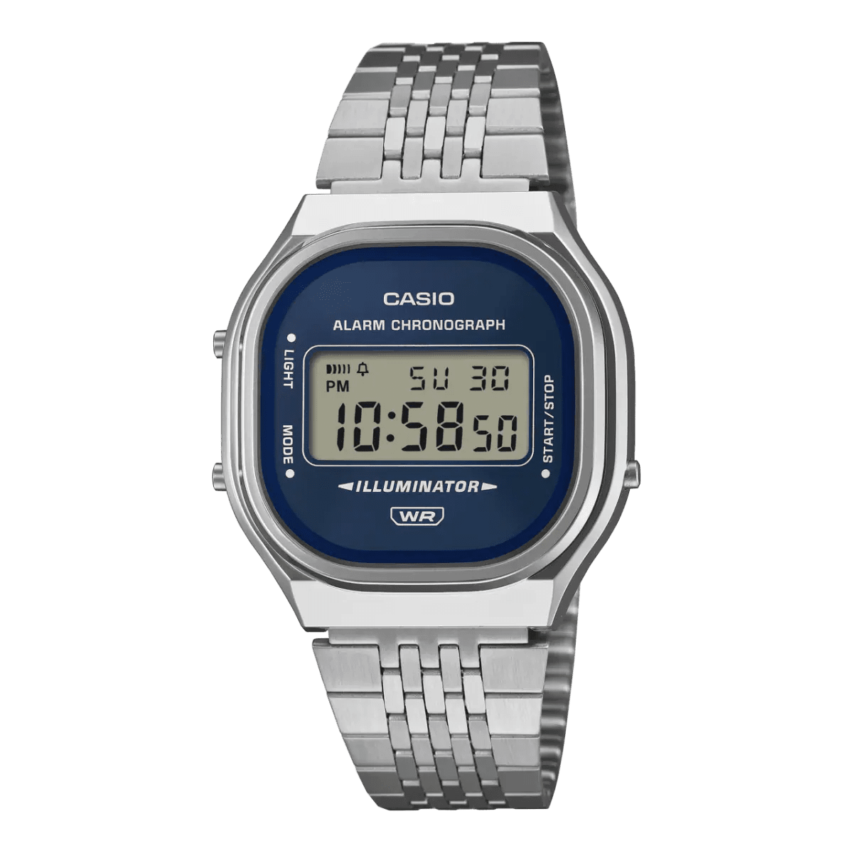 Casio Vintage A140WE-2A Digital Navy Blue Dial Stainless Steel Unisex Watch | Casio A140WE-2A - VERSE -