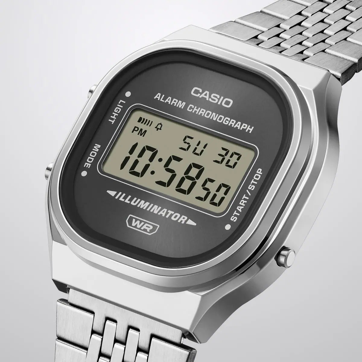Casio Vintage A140WE-8A Digital Dark Gray Dial Stainless Steel Unisex Watch | Casio A140WE-8A - VERSE -