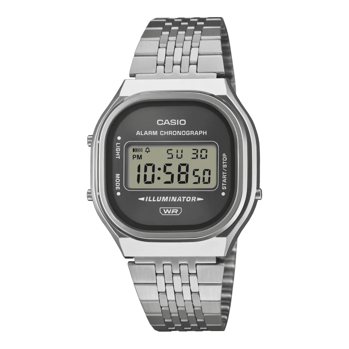 Casio Vintage A140WE-8A Digital Dark Gray Dial Stainless Steel Unisex Watch | Casio A140WE-8A - VERSE -