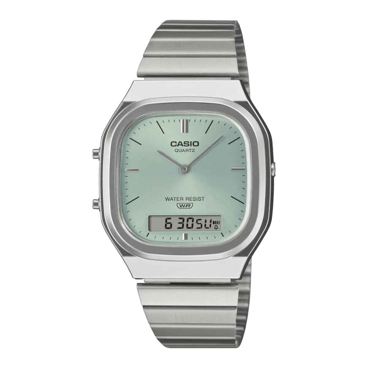 Casio Vintage AQ-240E-2ADF Light Blue Dial Stainless Steel Unisex Watch | Casio AQ-240E-2ADF - VERSE -
