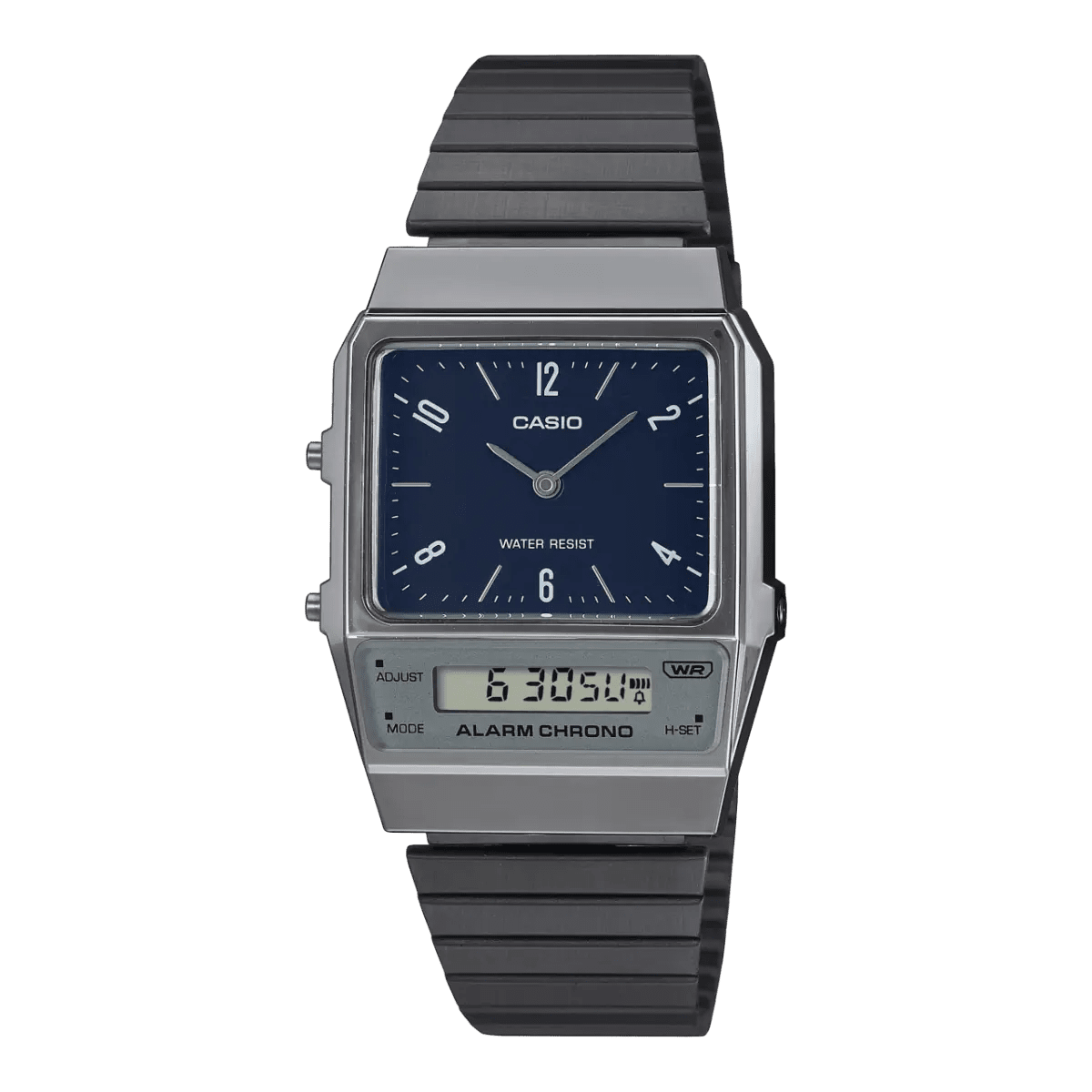 Casio Vintage AQ-800EB-2A Analog-Digital Navy Blue Dial Dark Gray Band Unisex Watch | Casio AQ-800EB-2A - VERSE -