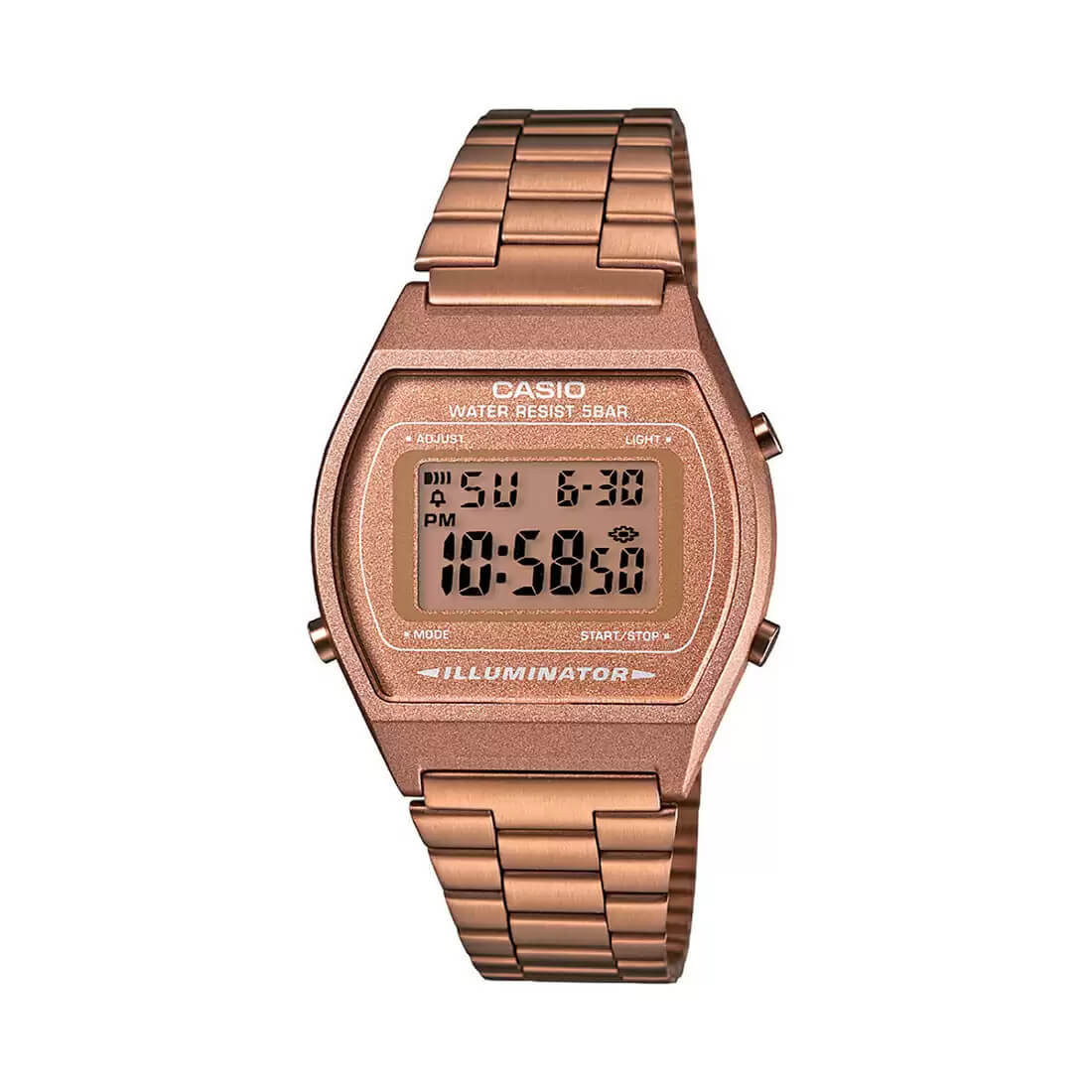 Casio Vintage B640WC-5ADF Digital Rose Gold Stainless Steel Unisex Watch | Casio B640WC-5ADF - VERSE -
