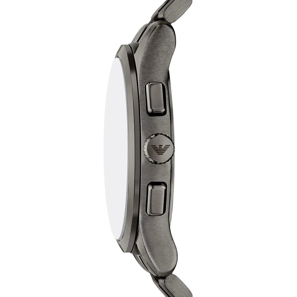 Emporio Armani Dario Chronograph Navy Blue Dial Gunmetal Stainless Steel Men's Watch | Emporio Armani AR11729 - VERSE -