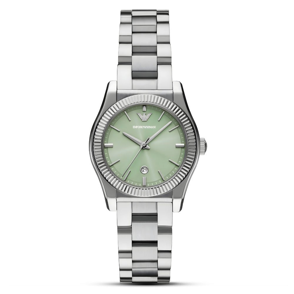 Emporio Armani Federica AR11656 Mint Green Dial Stainless Steel Women's Watch | Emporio Armani AR11656 - VERSE -