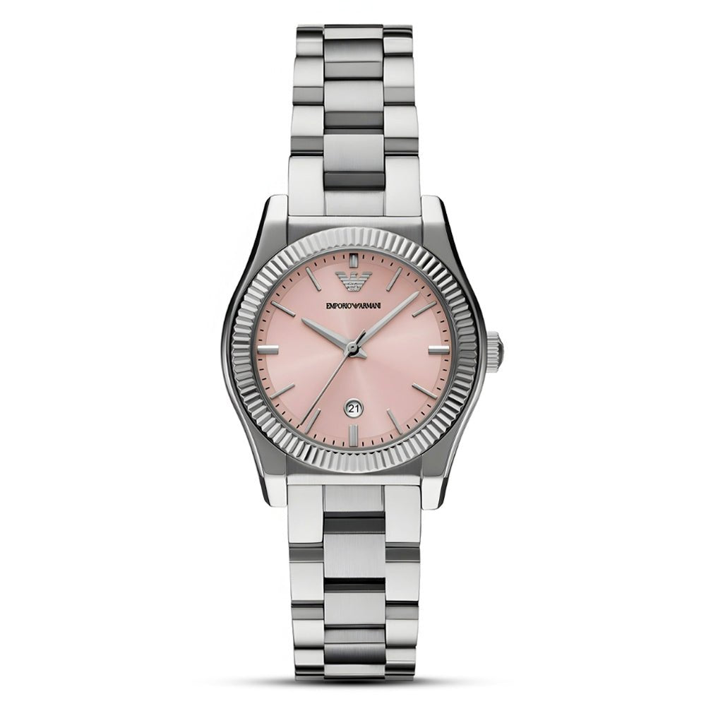 Emporio Armani Federica AR11658 Rose Pink Dial Stainless Steel Women's Watch | Emporio Armani AR11658 - VERSE -