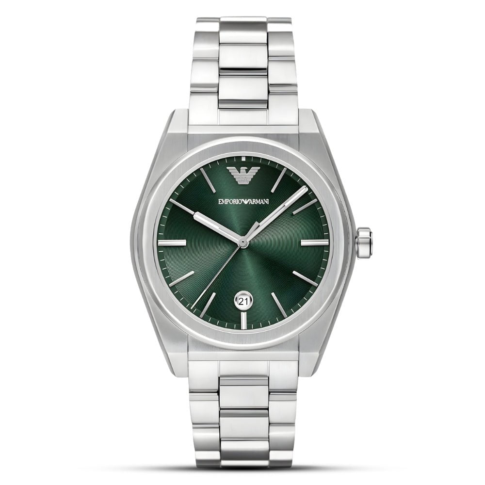Emporio Armani Federico Green Dial Stainless Steel Men's Watch | Emporio Armani AR11621 - VERSE -