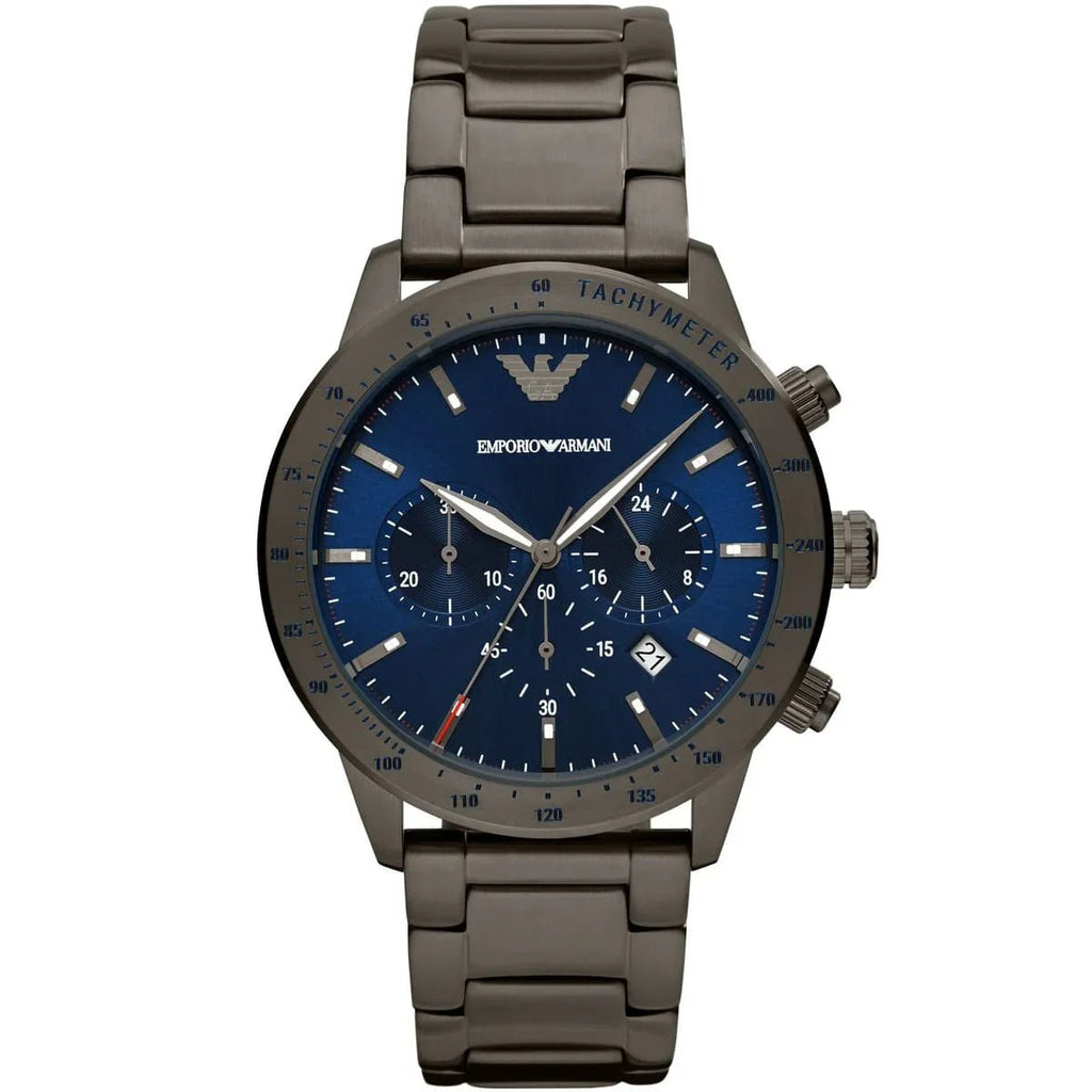 Emporio Armani Mario Chronograph Gunmetal Men’s Watch | AR80045 - VERSE - 