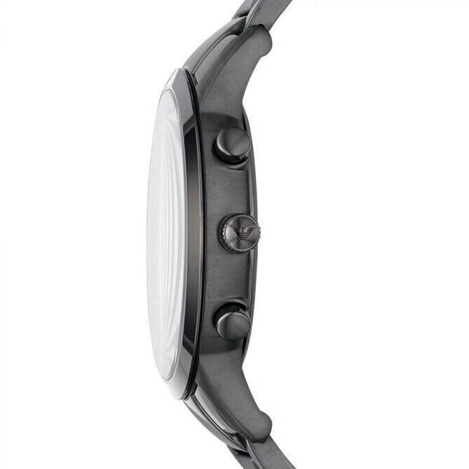 Emporio Armani Renato Chronograph Gunmetal Grey Dial Stainless Steel Men's Watch | Emporio Armani AR2454 - VERSE -