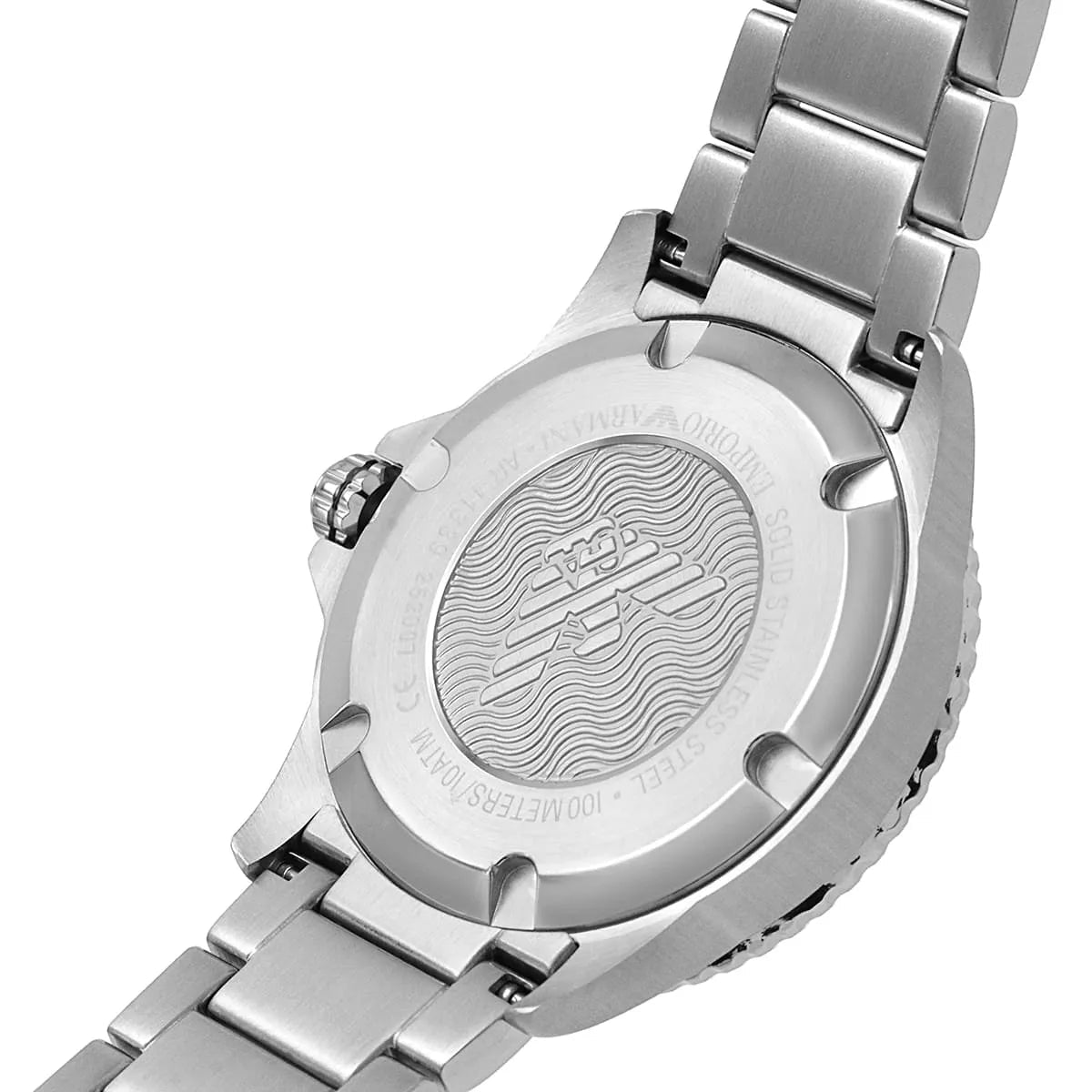 Emporio Armani Sea Explorer Blue Dial Stainless Steel Men's 100M Watch | Emporio Armani AR11339 - VERSE -
