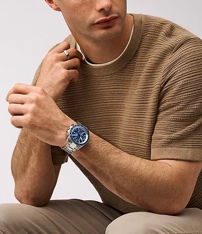 Fossil Autocross Multifunction Blue Dial Stainless Steel Men’s Watch | Fossil BQ2869 - VERSE - 