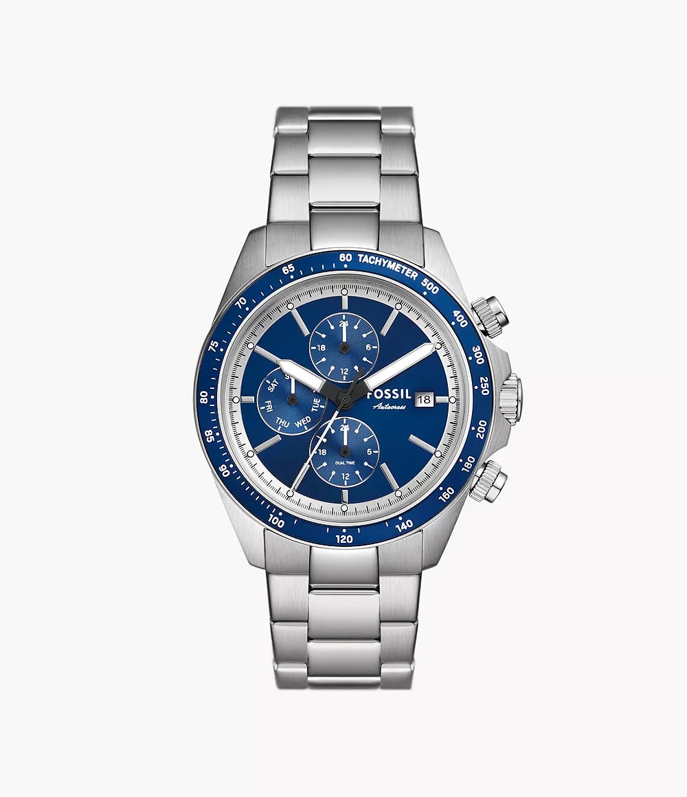 Fossil Autocross Multifunction Blue Dial Stainless Steel Men’s Watch | Fossil BQ2869 - VERSE - 