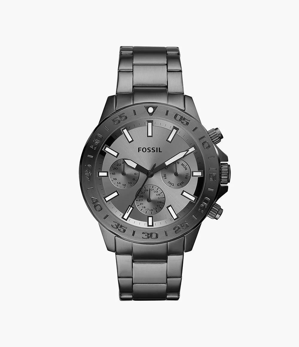 Fossil Bannon Multifunction Smoke Stainless Steel Men’s Watch | Fossil BQ2491 - VERSE - 