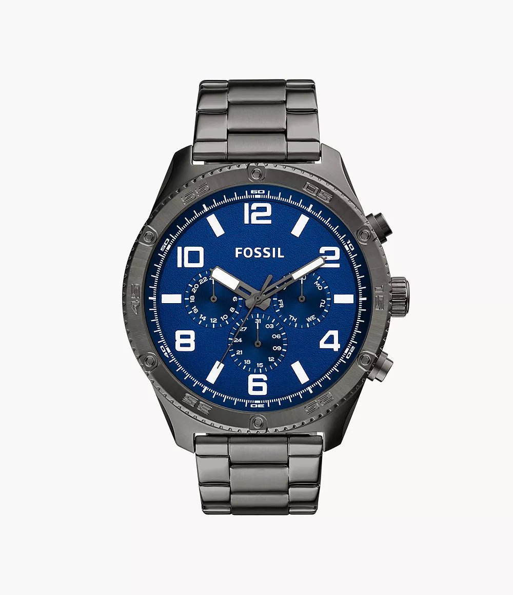Fossil Brox Multifunction Smoke Stainless Steel Men’s Watch | Fossil BQ2798 - VERSE - 