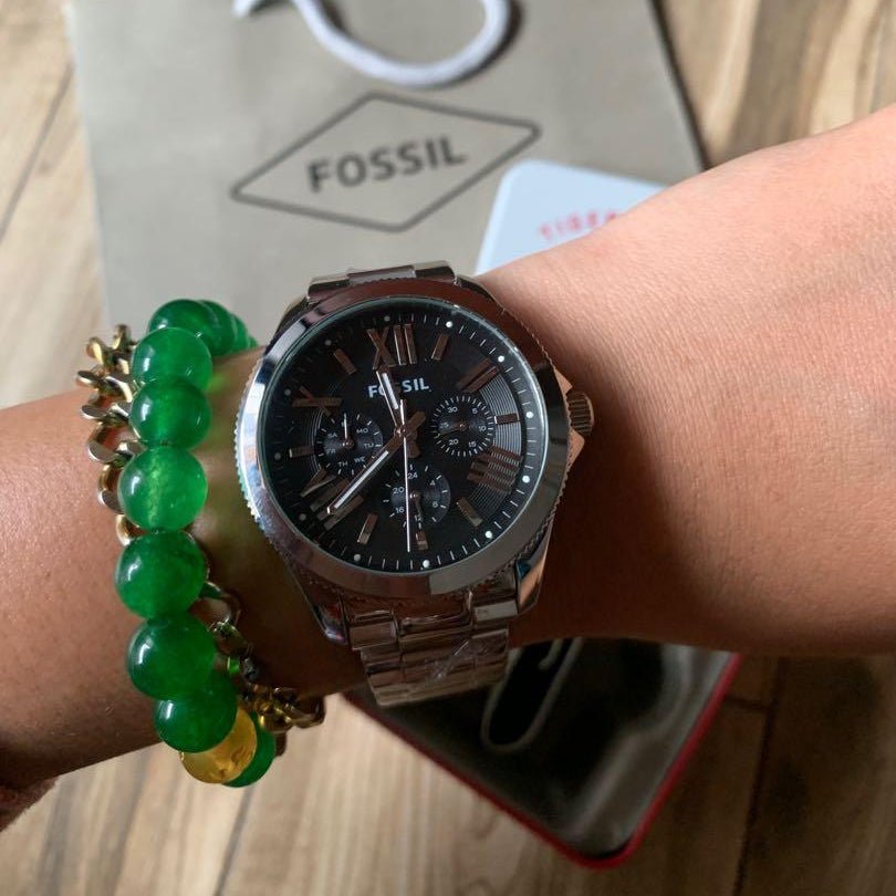 Fossil Cecile Multifunction Black Dial Stainless Steel Women's Watch | Fossil AM4534 - VERSE -