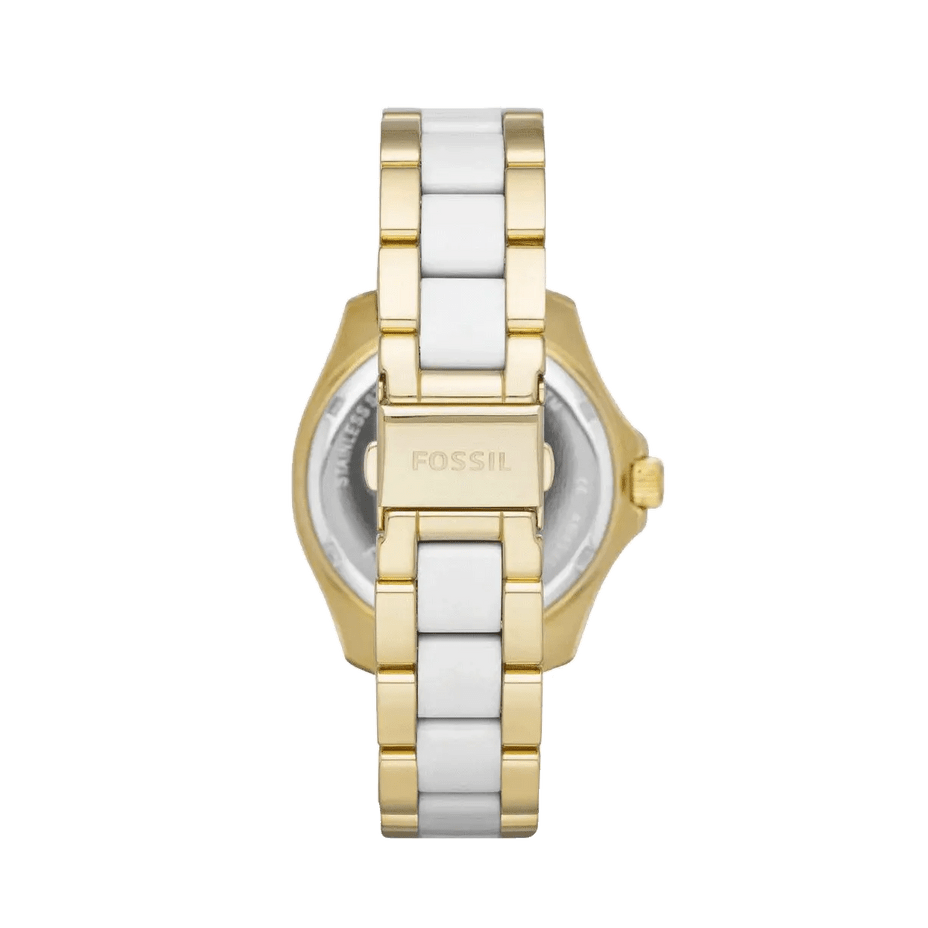Fossil Cecile Multifunction White Dial Two-Tone Gold Tone Stainless Steel Women's Watch | Fossil AM4545 - VERSE -