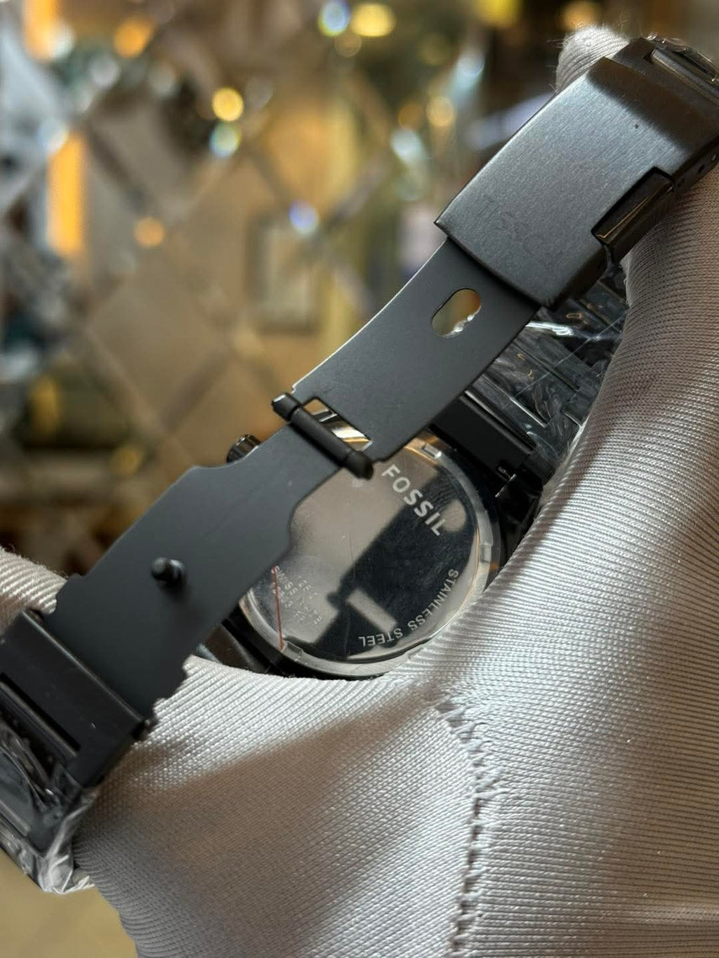 Fossil Everett Chronograph | Black Chain Green Dial - ( Double A ) - VERSE - 