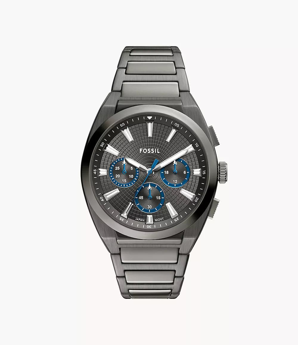 Fossil Everett Chronograph Smoke Stainless Steel Men’s Watch | Fossil FS6107 - VERSE - 