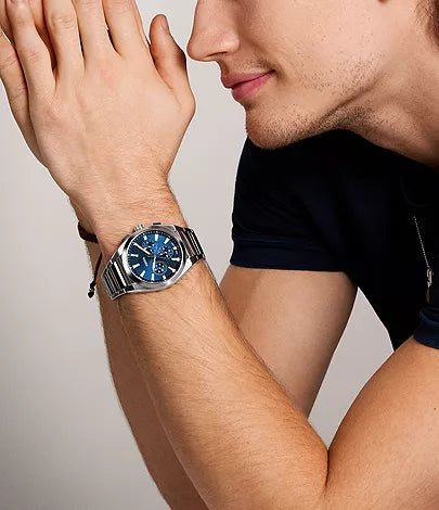 Fossil Everett Chronograph Stainless Steel Men’s Watch | Fossil FS6104 - VERSE - 