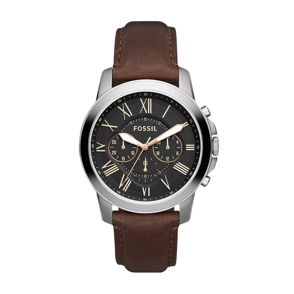 Fossil FS4813 Grant Chronograph Brown Leather Men’s Watch | Fossil FS4813 - VERSE - 