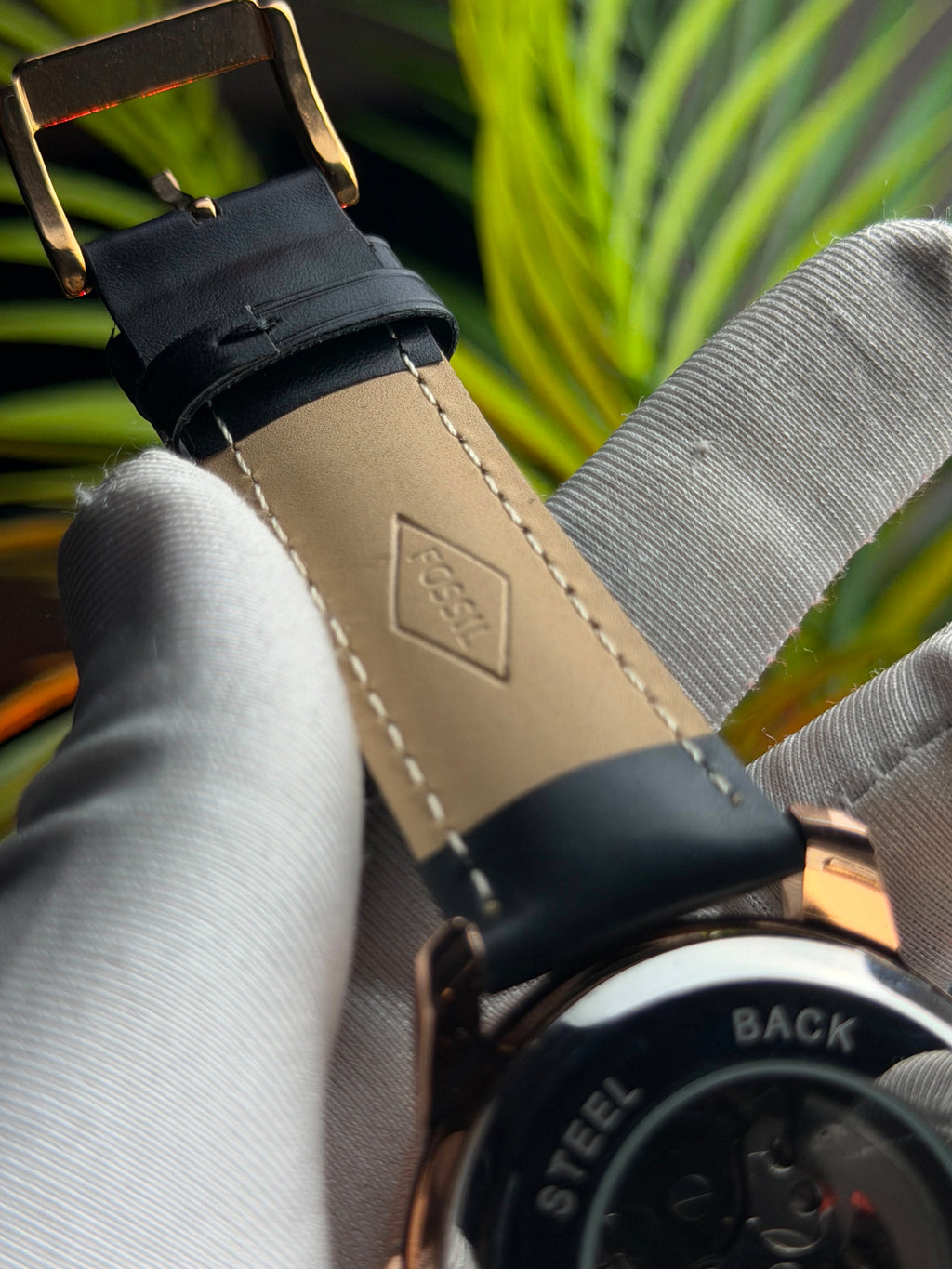 Fossil Grant Automatic | Brown Leather Rose Gold Tone - ( Double A ) - VERSE -