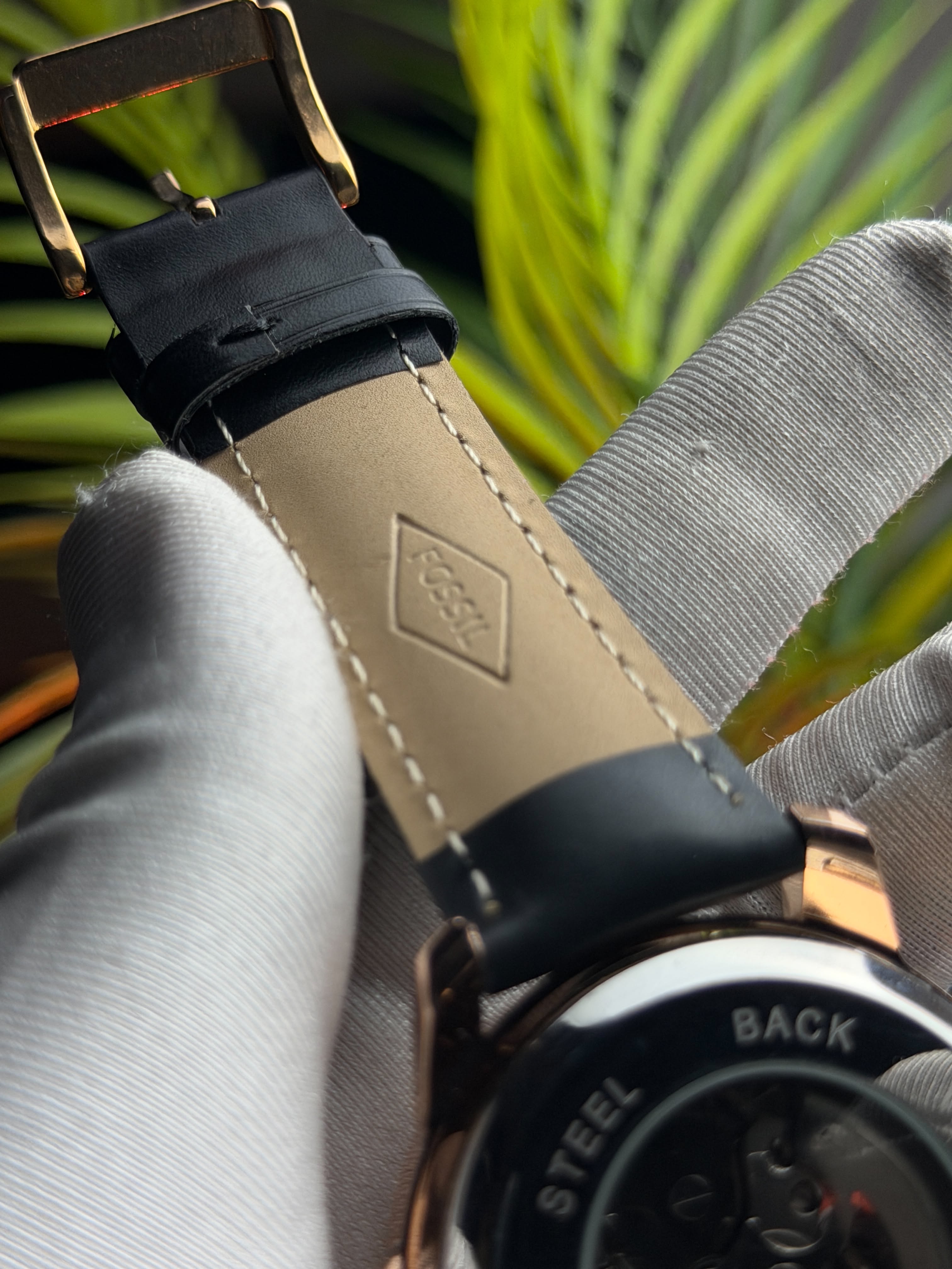 Fossil Grant Automatic | Brown Leather Rose Gold Tone - ( Double A ) - VERSE -
