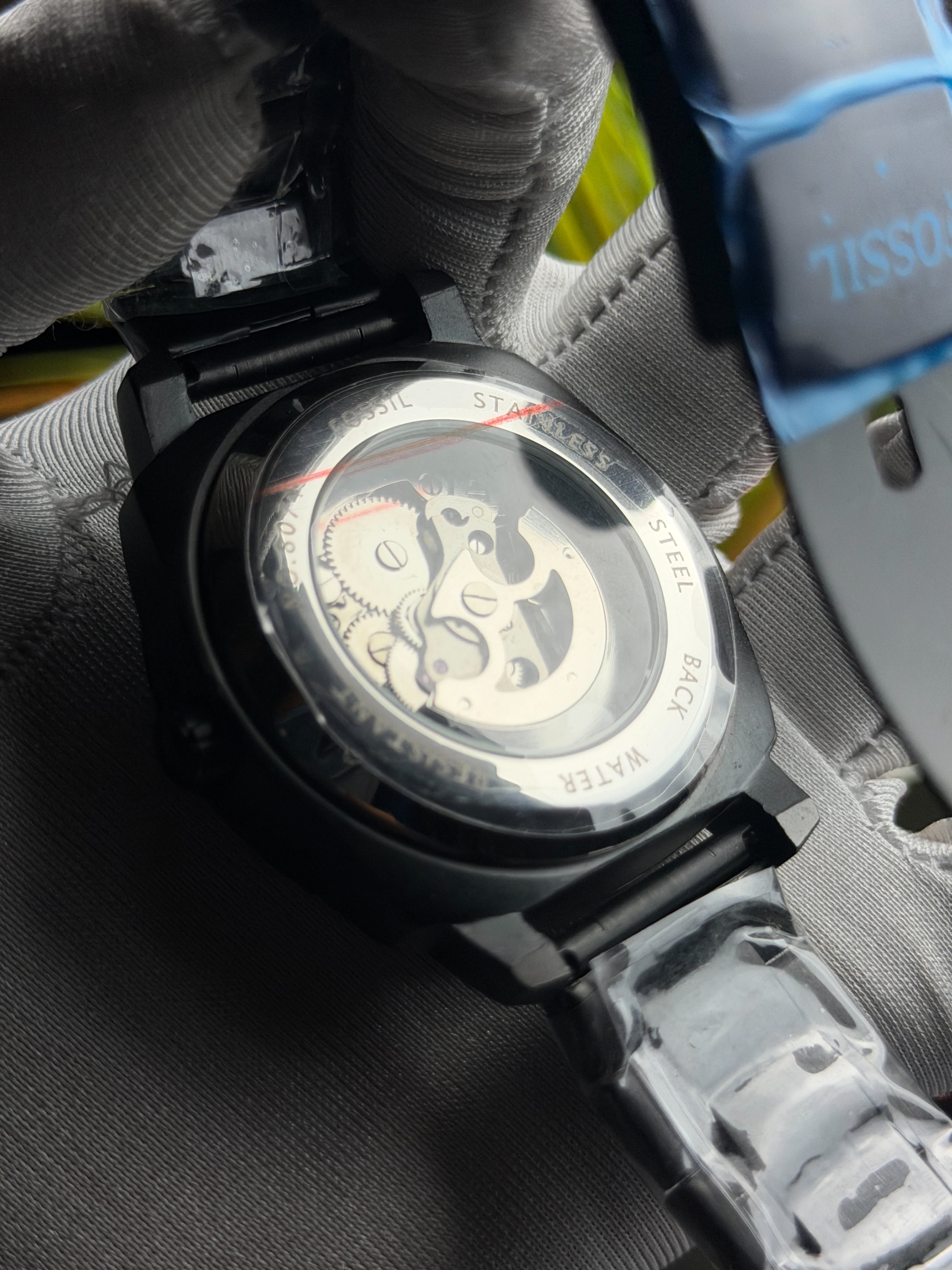 Fossil Machine Automatic | Black Chain Brown Tinted Black Dial - ( Double A ) - VERSE -