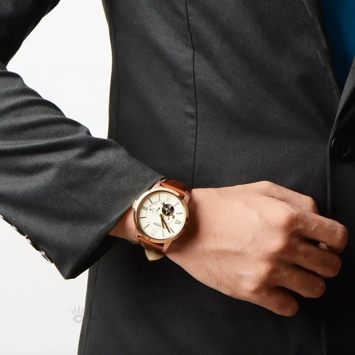 Fossil ME3105 Townsman Automatic Brown Leather Men’s Watch | Fossil ME3105 - VERSE - 