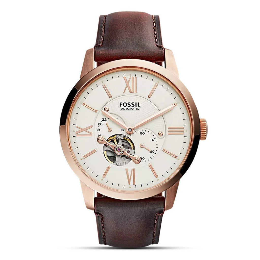 Fossil ME3105 Townsman Automatic Brown Leather Men’s Watch | Fossil ME3105 - VERSE - 