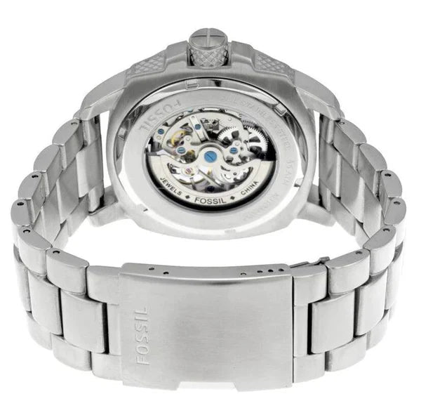 Fossil Modern Machine Automatic Silver Stainless Steel Men’s Watch | Model ME3081 - VERSE - 