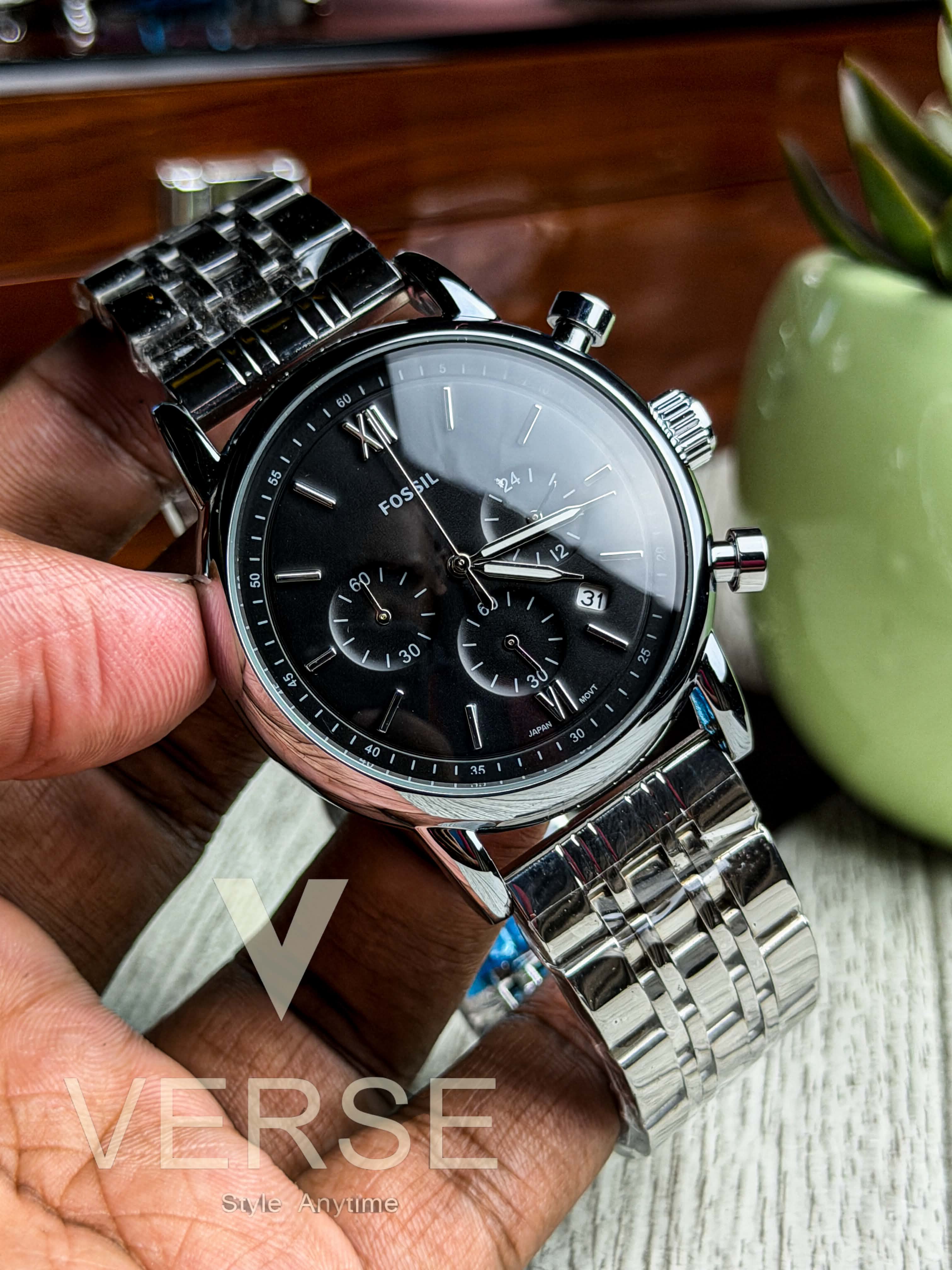 Fossil Neutra Chronograph | Onyx Black Dial - ( Double A ) - VERSE -