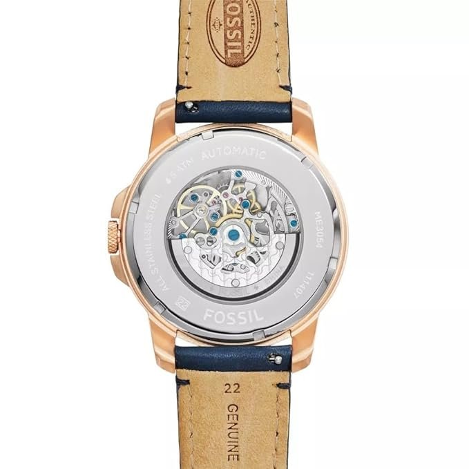 Fossil Townsman Automatic Navy Leather Men’s Watch | Fossil ME3054 - VERSE - 