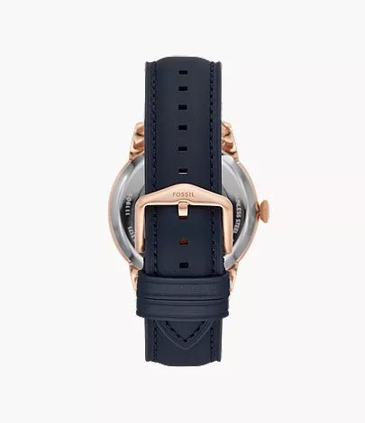 Fossil Townsman Automatic Navy Leather Men’s Watch | Fossil ME3171 - VERSE - 