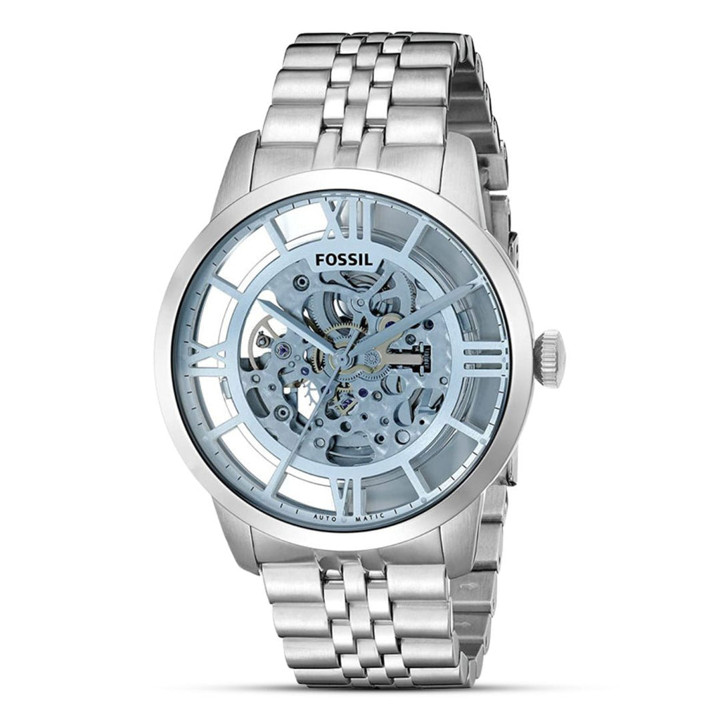 Fossil Townsman Automatic Skeleton Dial Stainless Steel Men's Watch | Fossil ME3073 - VERSE - 